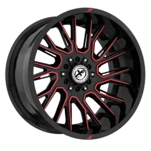 XF Off-Road – XF-230 – Black – 20″x10″ -12mm – Summer Wheels – XF-230201051271397-12GBMRED